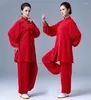 Vêtements ethniques 2024 traditionnels chinois Tai Chi Wushu Uniforme Kungfu Exercice d'entraînement Pratique des arts martiaux Set Wing Chun Taiji Tops Pantalon