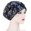 Berretto/berretto da cranio estate in pizzo sonno cappello da sonno musulmano cappellini notturni da notte eleganti cappellino turbante traspirante accessori per capelli headwrap traspiratori d240429