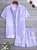 Men's Tracksuits Beach Coconut Tree Shirt Sets Oversized Hawaiian Suits 3d Print Plaid Short Sleeve Casual Shorts Streetwear