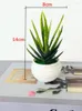 Decoratieve bloemen 1PC Simulatie Aloë Mini Pot Plant Display Mold Bonsai voor thuistafel Decor