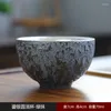 Theekopjes retro keramische vergulde zilveren beker Chinese master huisware ingelegd met ceremoniële koffiemok geschenkdoos