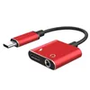 タイプCから3.5 mmイヤホンジャックアダプター2 in 1 USB Cオーディオケーブルコンバーター充電スプリッターヘッドフォンアダプターサムスンXiaomi