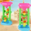 Piaska zabawa woda zabawa klepsydra na zewnątrz zabawa zabawki dla dzieci plażę wiatrak stół wodoodpodobowe koło wodne plastikowe maluch D240429