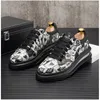 Casual Shoes Graffiti Air Cushion Men's Hip Hop Sports Höjd ökar Zapatillas Hombre