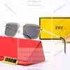 Fendisunglasses pour femmes pour femmes F Lmes de soleil Lens Full Frame Vintage Ladys Master Luxury Oversize ADUMBRAL 3395