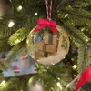 Estatuetas decorativas enfeites engraçados presente de natal mini decorações de árvores de caixa expressa