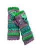5本の指の手袋品質の手作りの編み女性039S冬の秋の花フィンガーレスブラックミトンウォームウール刺繍5362701