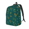 Zaino arancione pattern woman piccoli zaini per ragazzi ragazze borse book spalla portatili portatili per laptop per bambini sacchetti di scuola per bambini