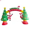 Gratis luchtverzending Outdoor Activiteiten Commerciële huur Kerstmis opblaasbare booglucht Bounce Archway te koop