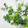 Dried Flowers Artificial Plastic Green Plant Cheap Fake Flower Leaves For Home Table Decoration Living Room Wedding Christmas Grass Craft Gift