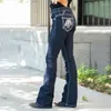 Jeans pour femmes pantalons de slim pour femmes y2k streetwear femmes vêtements hauts