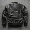 Veste de motard en cuir authentique noir pour hommes Mouilles de vitesses de vitesses extérieures
