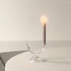 Candle Holders Internet Celebrity Bloggers With The Same Retro Glass Holder Romantic Candlelight Dinner In Cafe