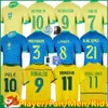 2024 Jerseys de futebol do Brasil Marcelo Paqueta Neymar Jr Coutinho Firmino Jesus Vini Jr 1970 1978 1998 Brasils Kids Kit Men Football Shirt