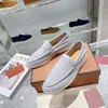 Loro Piano Woman Summer Walk Dress Outdoor Dress Man Tasman Tacco piatto Classic Moafrs Basso Top Top Luxuria Sneakers Sneaker Designer Scarpe Moccasin Slip on Career Casual Shoe