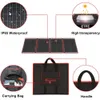 160W Portable Solar Panel Kit with 2 USB Outputs for 12v Batteries, Lightweight Folding Solar Charger for RV, Camping, Marine - 9lb