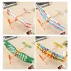 1 st skum Glider Plane Airplane Toy Rubber Band Powered Model Aircraft For Kids Outdoor Sport Children Education Gift 240430