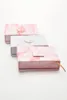 Hela 10PCSPACK Anpassade ögonfransar Förpackningsbox med logotiketikettfranslådor Packaging Faux Mink Lashes Strips MARBLE TOME CASE3601407