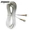 ANPWOO DOORケーブル5M 2.54/4p 4ビデオインターコム用のワイヤーケーブルカラービデオドアフォンドアベル有線インターコム接続ケーブル