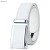 Belts WOWTIGER white brown red mens automatic buckle leather luxury mens cinturones hombre coffee mens belt XW