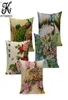 Chinese Classical Peacock Flower Decorative Cushion Covers Linen Colorful Peacock Throw Pillow Case for Sofa Car Seat Textile4605998