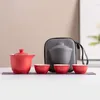 TEAWARE SETS Making Set Travel Lovers Tool för enstaka camping Fu Fubaiyi Kung Portable Ware Outdoor Culture Tea Gift