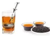 Teesiebskugel Push Teas Infuser Lose Blatt Herbal Teelöffel Sieben Filter Diffusor Home Kitchen Bar Getränke Edelstahl 05139682844