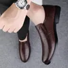 Chaussures décontractées Classic Men's Greil en cuir en cuir Business Dogs de robe de commerce conduisant antidérapant