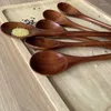 Koffieschepjes houten lepels voor kookset 13 inch lange handgreep houten mengen roerende bakserveer 12 pc's