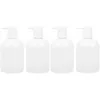 Bouteilles de rangement 4 PCS Shampooing Pump Dispensing conditionners Dispensver Refipillable White Lotion