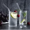 Canudos de vidro transparentes de 20cmx8mm para coquetéis de smoothies bebendo o acessório de festas de barra de bebidas ecológicas reutilizáveis 240429