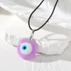 Klassieke kalkoen boze ogen ketting voor vrouwen mannen 30 mm kleurrijke glazen blauw oog hangende kettingen feest sieraden