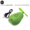 CI0S Elektrikli Hayranlar USB Mini Avokado Hayranları Şarj Edilebilir Elektrik Taşınabilir Tutun Küçük Fanları Özgünlük Güzel Gece Makyaj Aynası Fan Lambası D240429