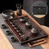 Tea Trays Ceremony Purple Sand Set Chinese Bubble Matcha Travel Japan Pet Gaiwan Juego de Te Chino Cups