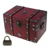 Opbergdozen bins retro schatkist met slot vintage houten doos antieke stijl sieraden 230413 drop levering home tuin huishoud