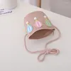 Berets Summer Hat Child Boys Cute Balon Staw Child Girls Princess Sun Protect