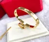 Luxe roestvrijstalen stalen armbanden Designer Bracelet Vintage sieraden Modepaar Bangle bruiloft Prom Jewellry Christmas Gifts Valen4998024