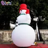 Ny ankomst 8MH (26ft) med fläkt Uppblåsbar snögubbe inflation Stående tecknad snöbollkaraktär för julfest evenemangsdekoration leksaker sport