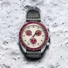 2024 Bioceramic Moonswatch Quarz Chronograph Herren Watch Mission zum Mercury Nylon Luxury Watch James Montre de Luxe Limited Edition Box