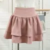 Röcke abgestufte gekräuselte Minirock hohe Taille Schicht fließend Chiffon Kurzer Sommer Spring Frauen Soft-Girl Fairycore Outfit L386