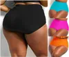 Sexy Frauen solide Onepiece Bikini Shorts Brief Tanga Brazilian High Taille Badekleidung Strandbekleidung Badeanzug Plus Size5531520