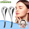 1Pair Ice Globes Face Eyes Cryo Sticks rostfritt stål Skönhet ansiktsmassager kylrullar hudvård anti rynkor lyftverktyg 240430