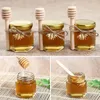 Garrafas de armazenamento frascos de mel multifuncionais com tampas de parafusos reutilizáveis-para vidro inferior anti-lda de festa