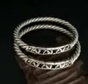 1 paar Tibetaanse zilveren miao zilveren armbanden etnische gefrituurde deeg draaibanden 240424