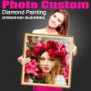 Craft HOMFUN 5D DIY PHOTO CUSTOM Diamond Painting Picture of Rhinestones Diamond Embroidery 3D Cross Stitch Home Wedding Decoration ZX