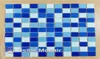 Tile de mosaïque de cristal et de verre bleu mélangé et de verre pour salle de bain et cuisine Piscine Mury Tile 25x25 mm 4 mètres carrés par LO7768224