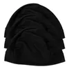 Caps à cyclisme 3pcs liner sportive Sweat-Absorb Inner Outdoor Linning Headswear Accessoires (noir)