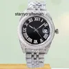 Ruch Watch VVS Luksusowy Bling Diamond Watch Iced Out Watch Designer Mens Watch For Men Wysokiej jakości Montre Automatyczne Ruch Montre de Luxe 41 mm