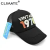 Ball Caps Climate Vintage 1978 C 1978 Vintage Trucker C Men Retro 40th Birtay Gift Baseball CS Black Cool Trucker CS Hat J240429