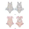 Girls maillot de bain amoi bébé une pièce d'élingue imprimement mignon de plage bikini maillot de bain bébé fille de maillot de bain 2-7y Biquini Infantil Menina 240422